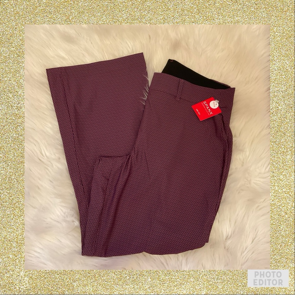 SPANX Purple Boot Cut Pants